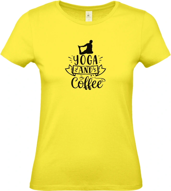 Dámské tričko Yoga and Coffee 2
