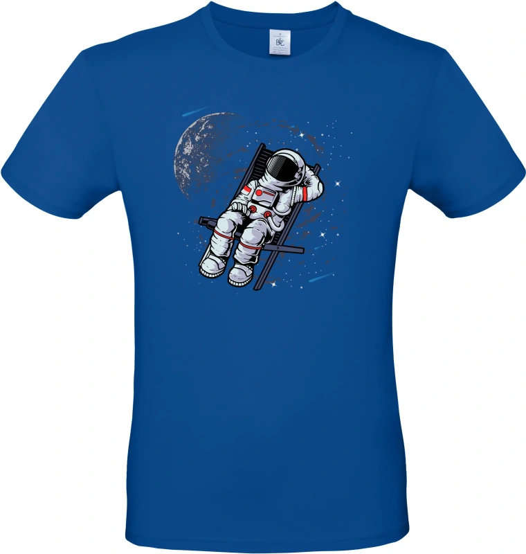 Pánské tričko Vesmírný relax - Astronaut na lehátku 4