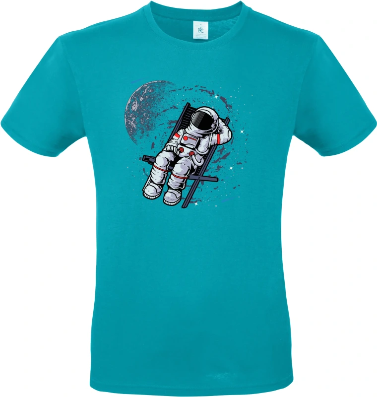 Pánské tričko Vesmírný relax - Astronaut na lehátku 9