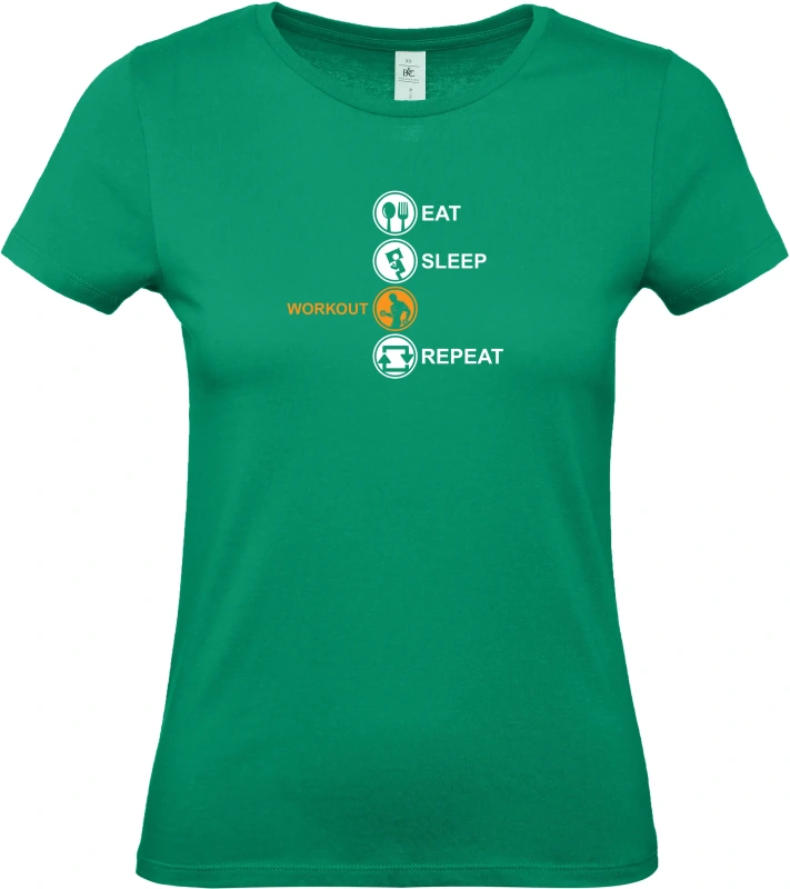 Dámské tričko Eat Sleep Workout Repeat-2 4