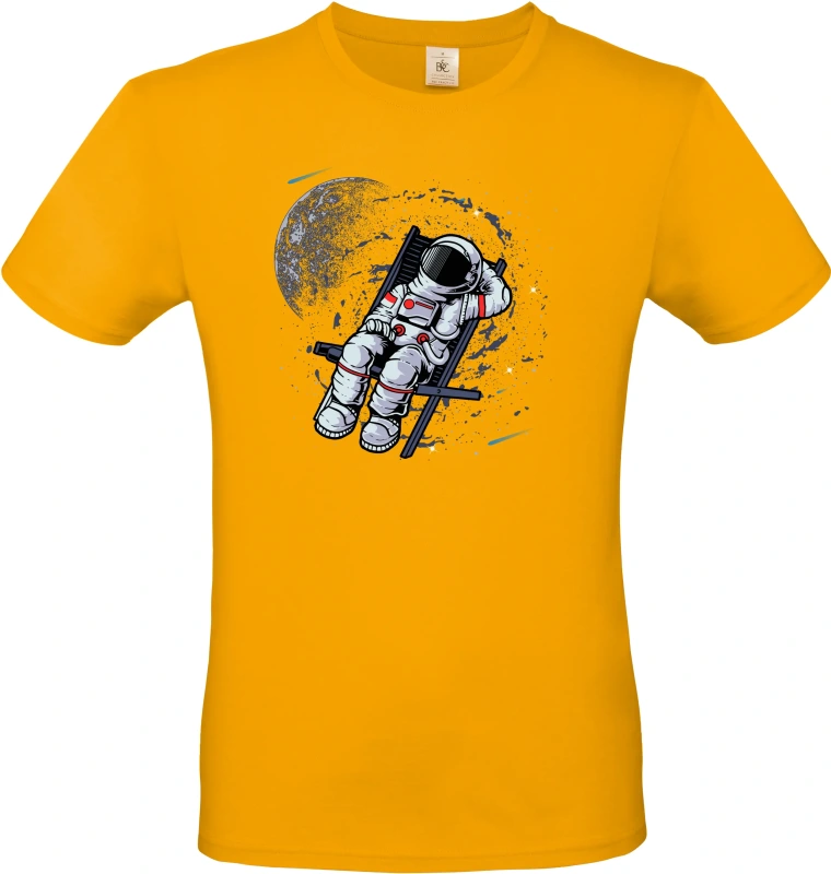 Pánské tričko Vesmírný relax - Astronaut na lehátku 6
