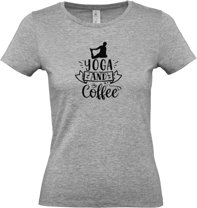 Dámské tričko Yoga and Coffee 4