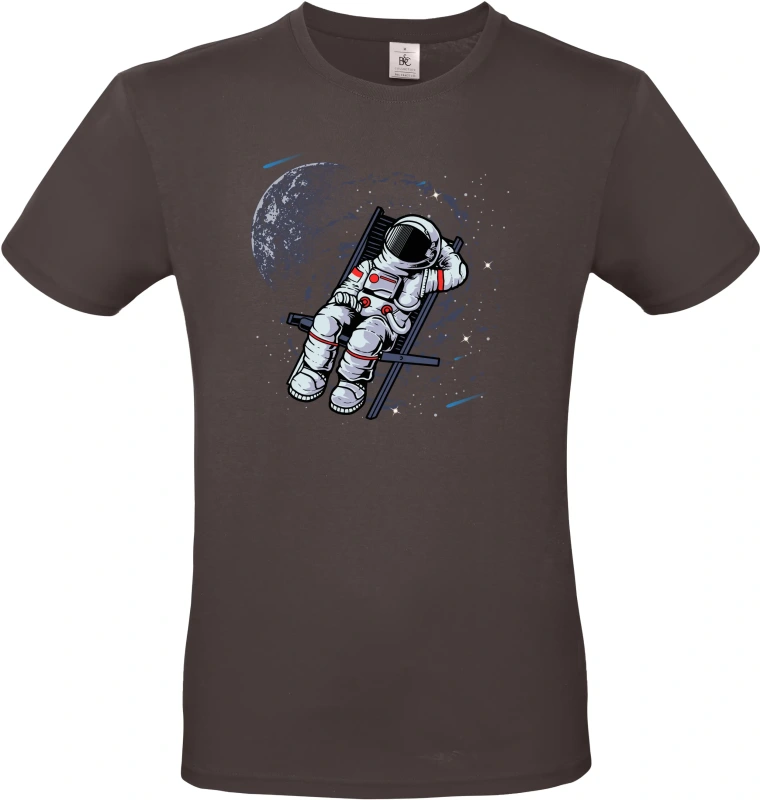 Pánské tričko Vesmírný relax - Astronaut na lehátku 2