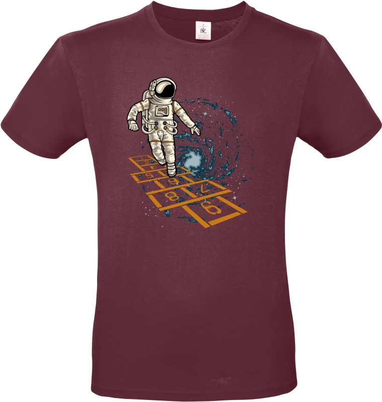 Pánské tričko Vesmírná Školka - Astronaut Hraje v Galaxii 10