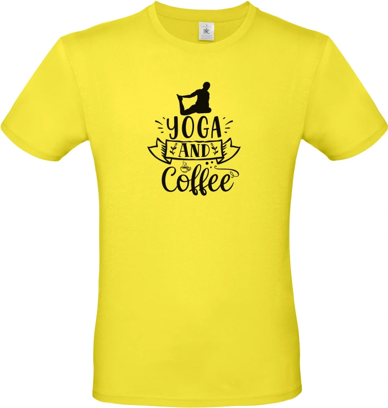 Pánské tričko Yoga and Coffee 2