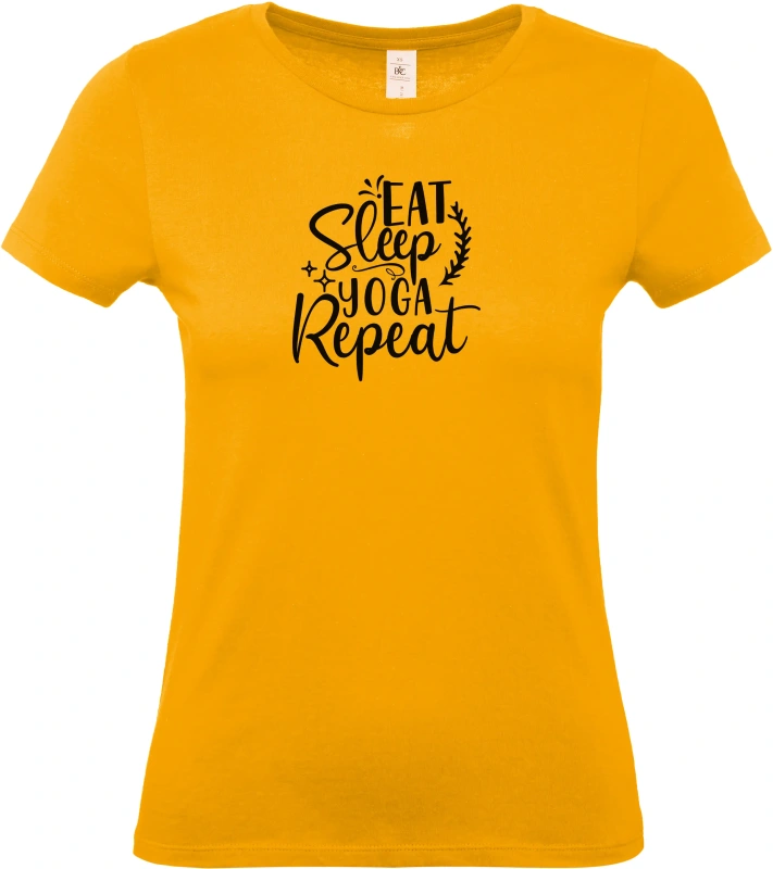 Dámské tričko Eat Sleep Yoga Repeat 3