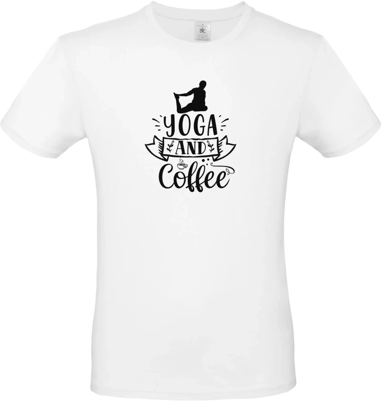 Pánské tričko Yoga and Coffee 1