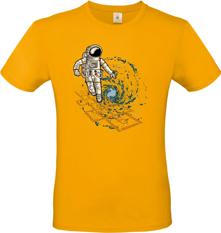 Pánské tričko Vesmírná Školka - Astronaut Hraje v Galaxii 6