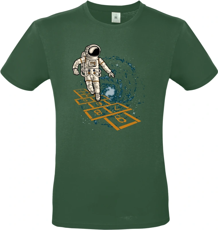 Pánské tričko Vesmírná Školka - Astronaut Hraje v Galaxii 5