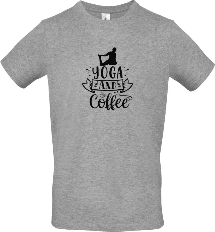 Pánské tričko Yoga and Coffee 3