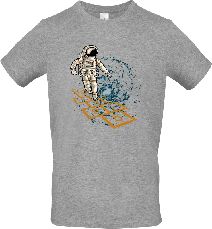 Pánské tričko Vesmírná Školka - Astronaut Hraje v Galaxii 7