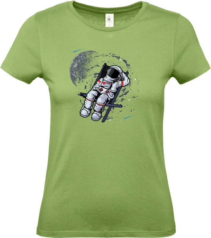Dámské tričko Vesmírný relax - Astronaut na lehátku 9