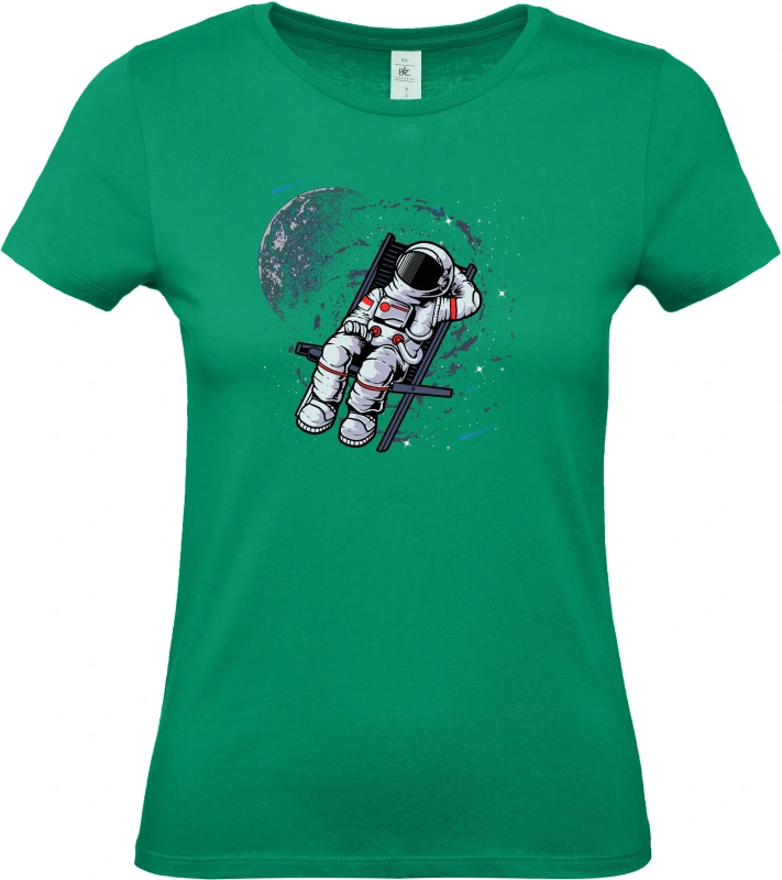 Dámské tričko Vesmírný relax - Astronaut na lehátku 4