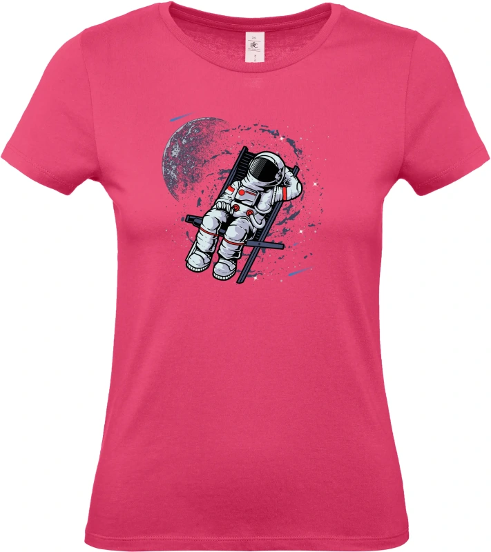 Dámské tričko Vesmírný relax - Astronaut na lehátku 10