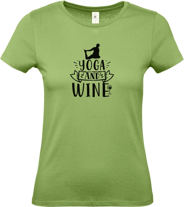 Dámské tričko Yoga and Wine 4