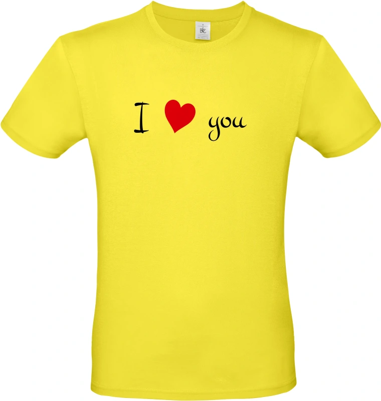 Pánské tričko I Love You 1