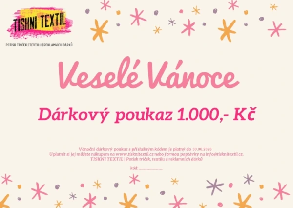 Vánoční dárkový poukaz 🎄 2