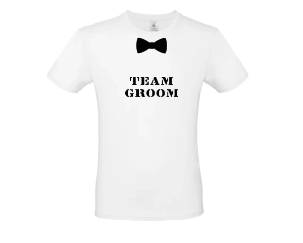 Pánské tričko Team groom s motýlkem