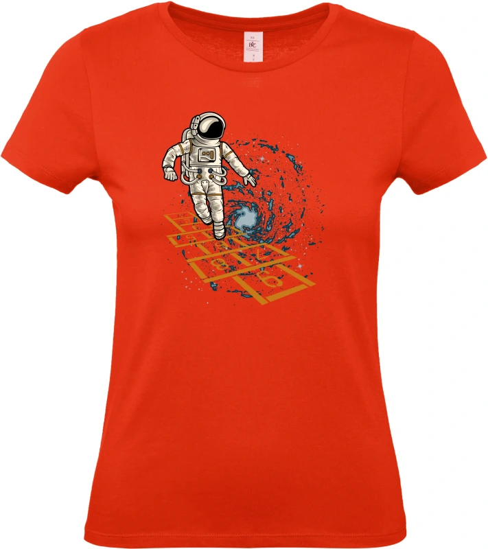 Dámské tričko Vesmírná Školka - Astronaut Hraje v Galaxii 8