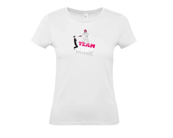Dámské tričko Team bride s pistoli