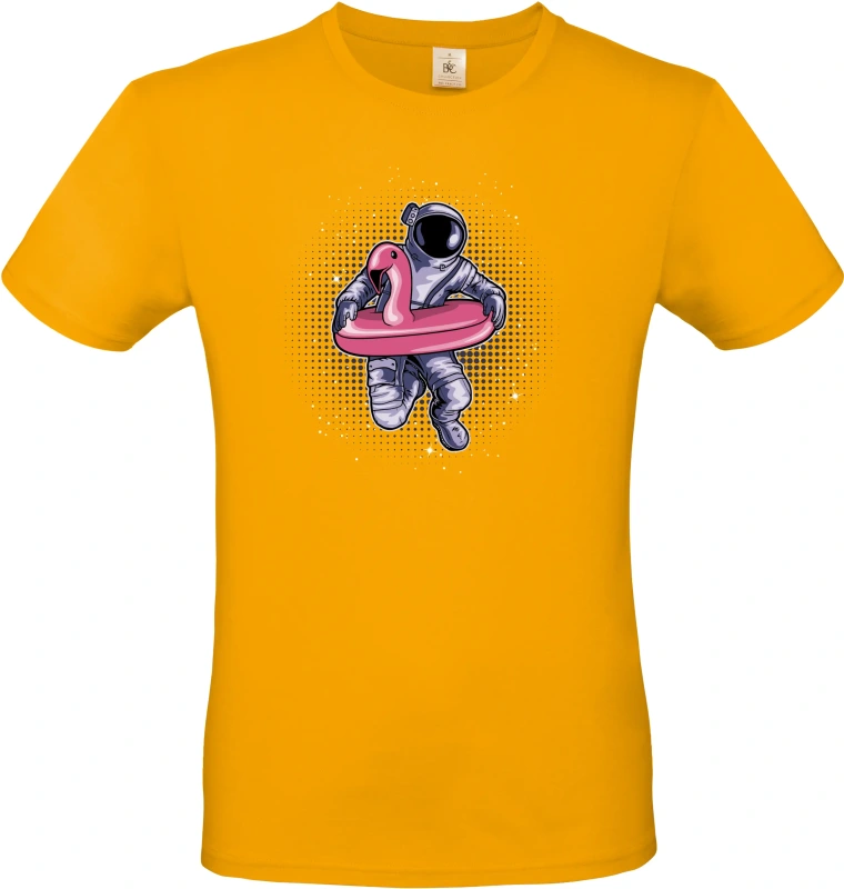 Pánské tričko Vesmírná dovolená - Astronaut s plameňákem 6