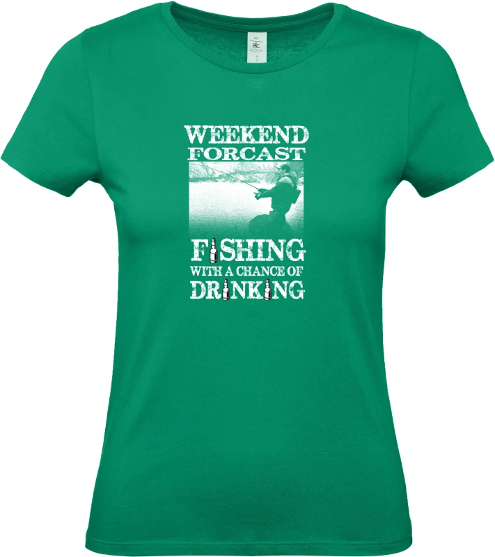 Dámské tričko Weekend Forecast - Fishing with a Chance of Drinking 2