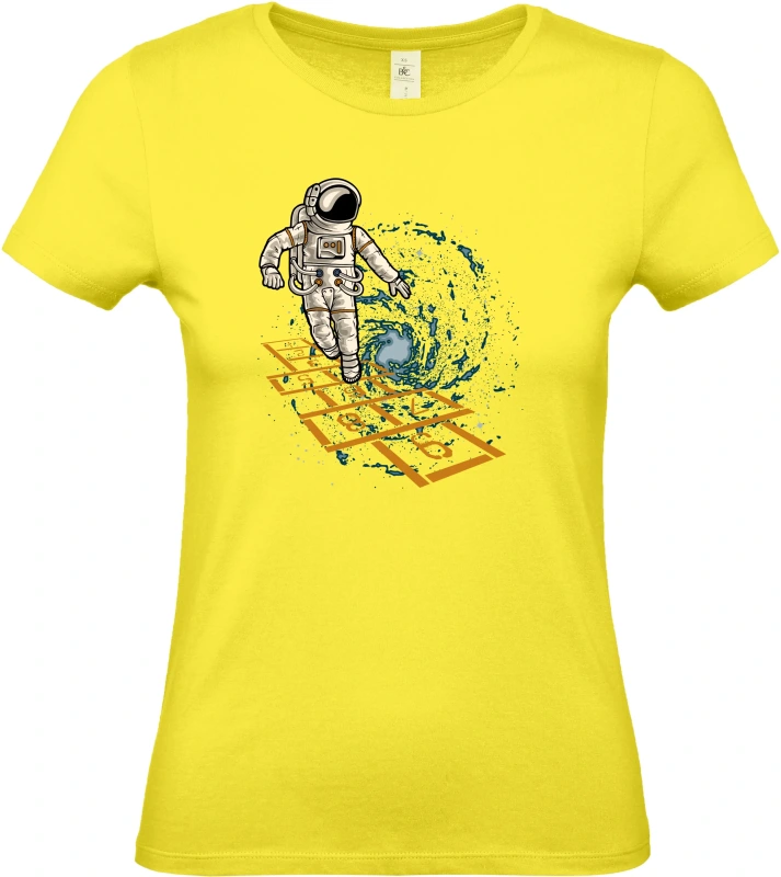 Dámské tričko Vesmírná Školka - Astronaut Hraje v Galaxii 3