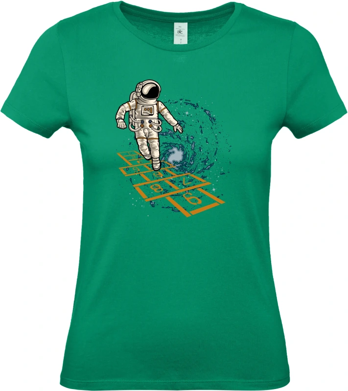 Dámské tričko Vesmírná Školka - Astronaut Hraje v Galaxii 4