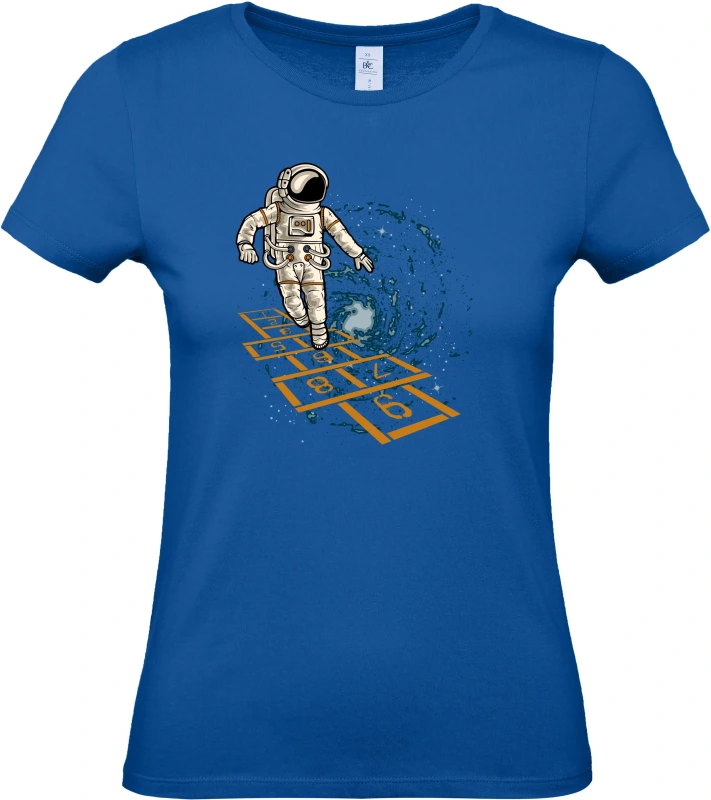 Dámské tričko Vesmírná Školka - Astronaut Hraje v Galaxii 5