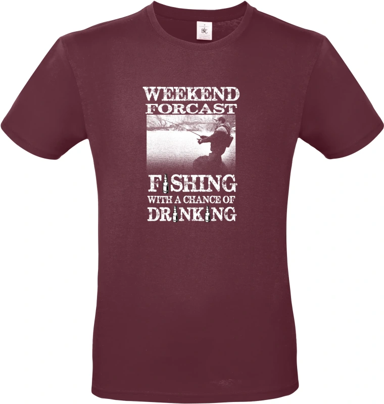 Pánské tričko Weekend Forecast - Fishing with a Chance of Drinking 4
