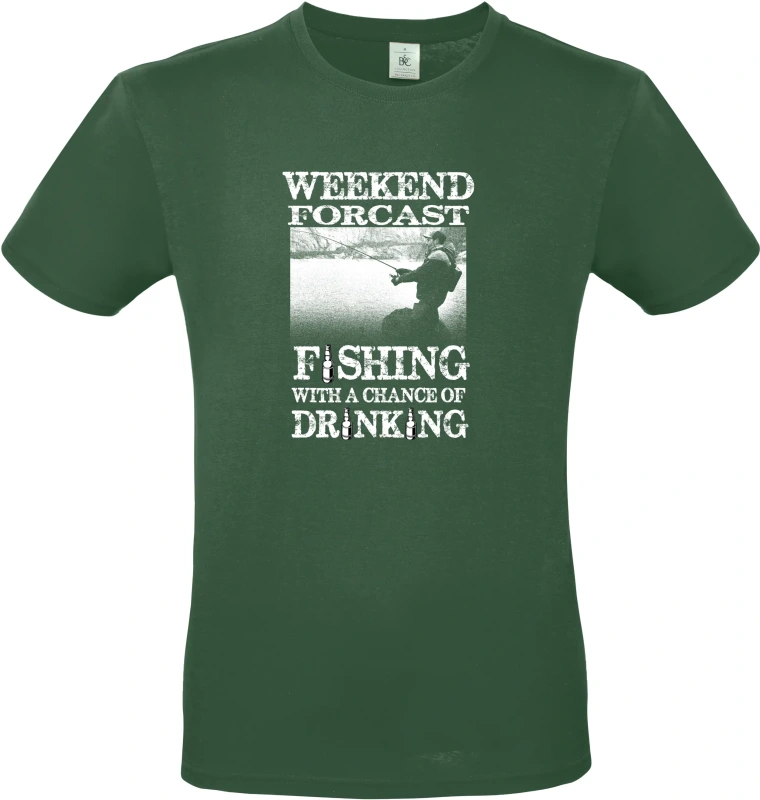 Pánské tričko Weekend Forecast - Fishing with a Chance of Drinking 3