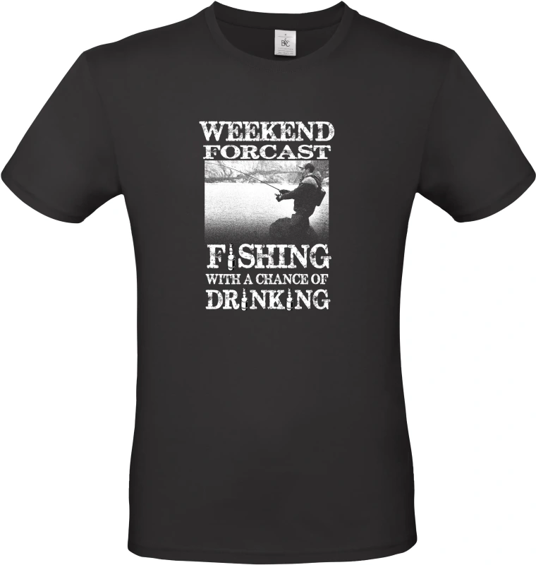 Pánské tričko Weekend Forecast - Fishing with a Chance of Drinking