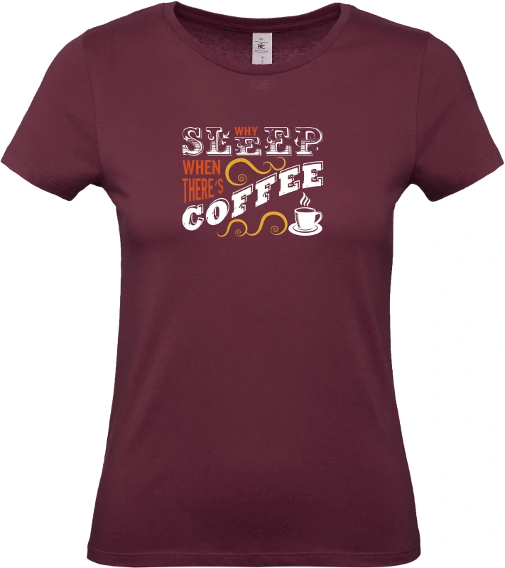 Dámské tričko Sleep coffee 7