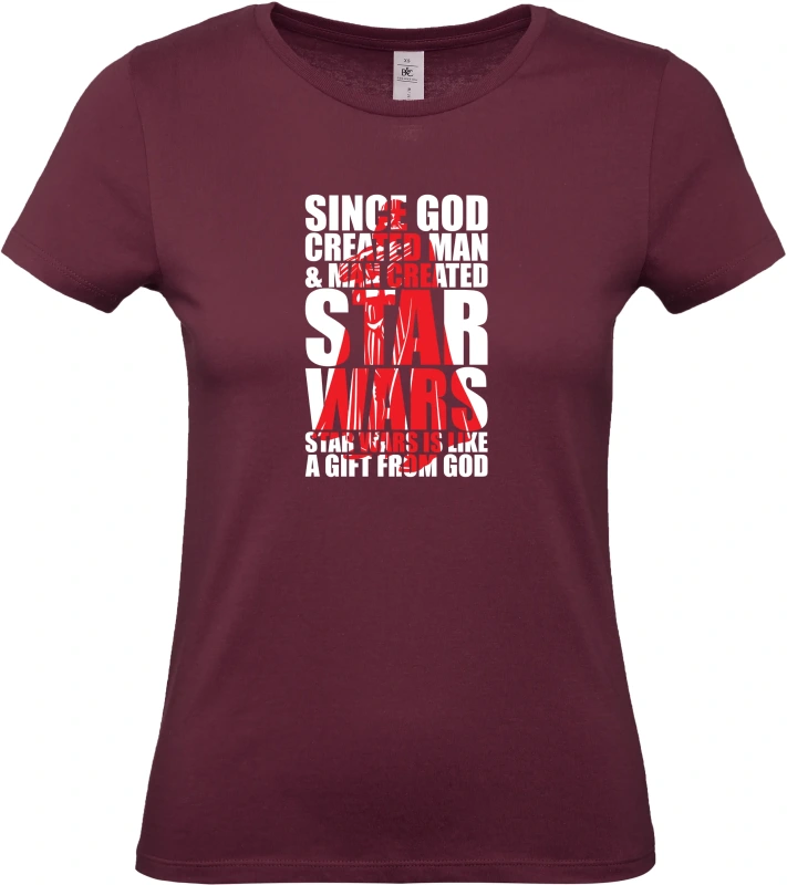 Dámské tričko SINCE GOD CREATED MAN _ MAN CREATED STARWARS 6