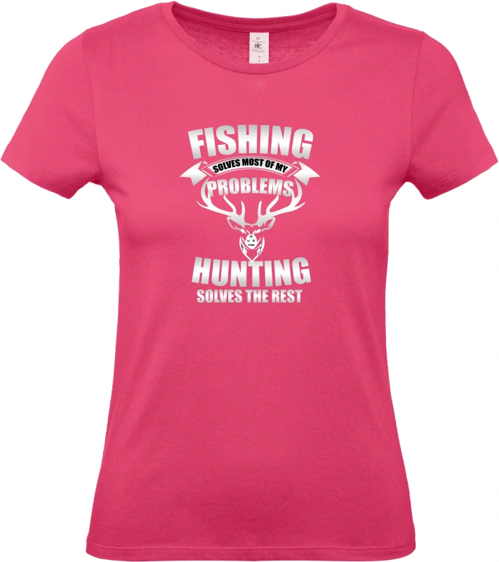 Dámské tričko Fishing and Hunting Solve Everything 6
