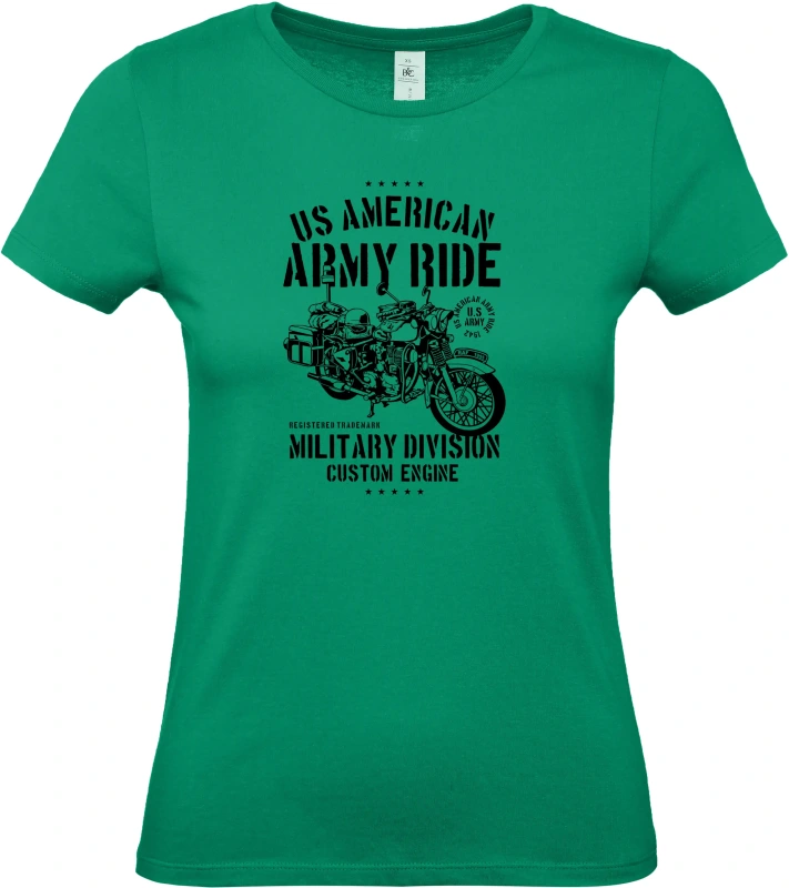 Dámské tričko Army Ride Motorcycle 4