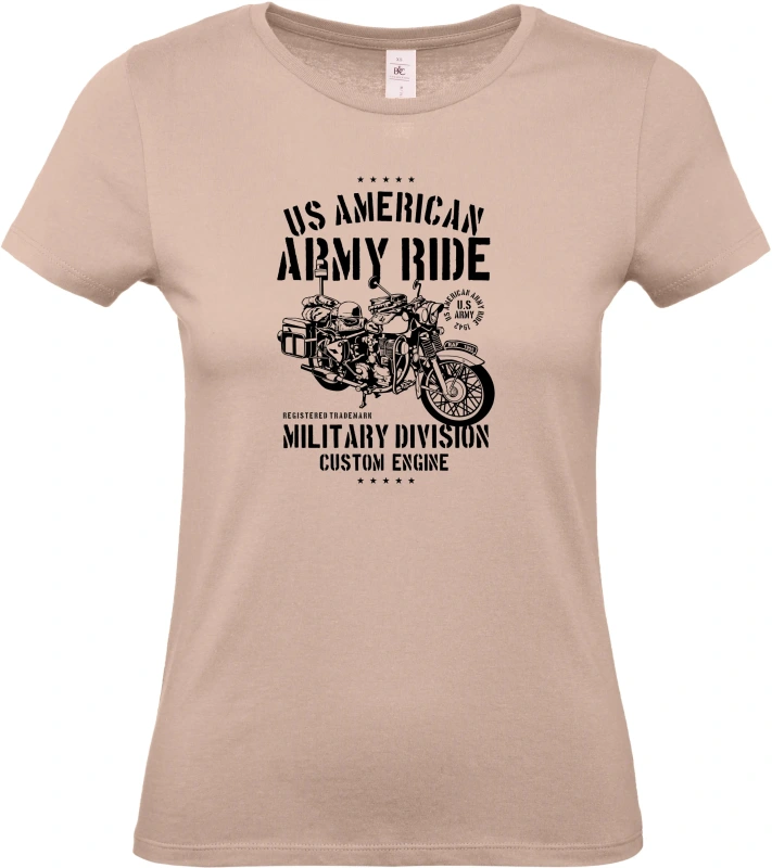 Dámské tričko Army Ride Motorcycle 10