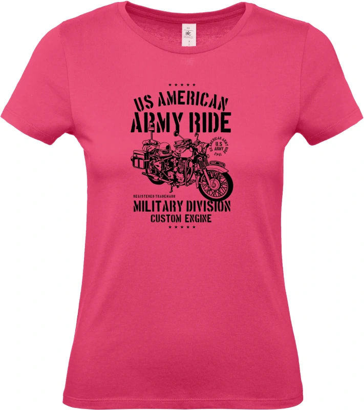 Dámské tričko Army Ride Motorcycle 9