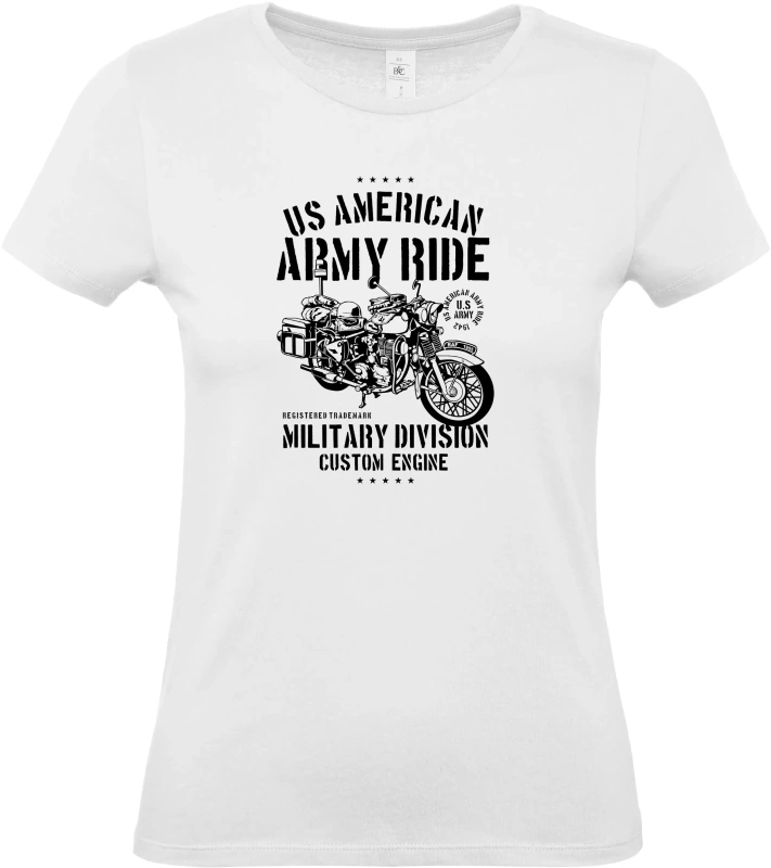 Dámské tričko Army Ride Motorcycle 2