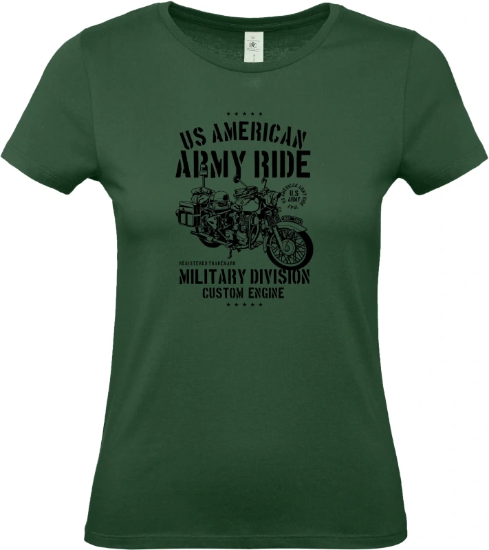 Dámské tričko Army Ride Motorcycle 6