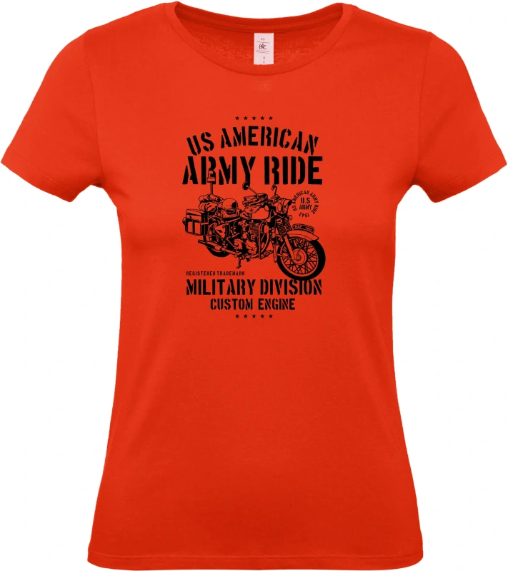 Dámské tričko Army Ride Motorcycle 8