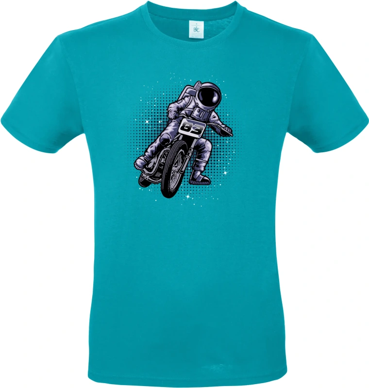 Pánské tričko Vesmírný Závodník - Astronaut na Motorce 9